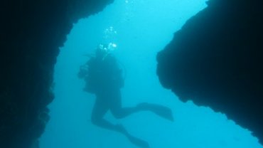 Jo at cave entrance