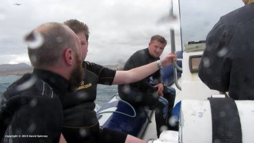 Ollie, Wayne and Ben on the rib