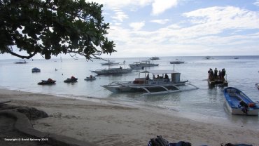 Loading the Bankas ready for diving