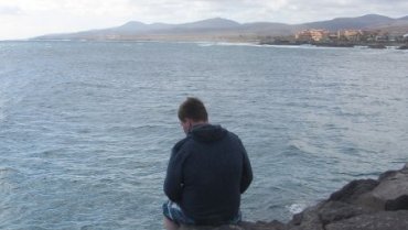 Ben Looking out over the Water